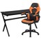 Flash Furniture Black Gaming Desk and Chair Set with Cup Holder BLN-X10D1904L-OR-GG - alternate 2